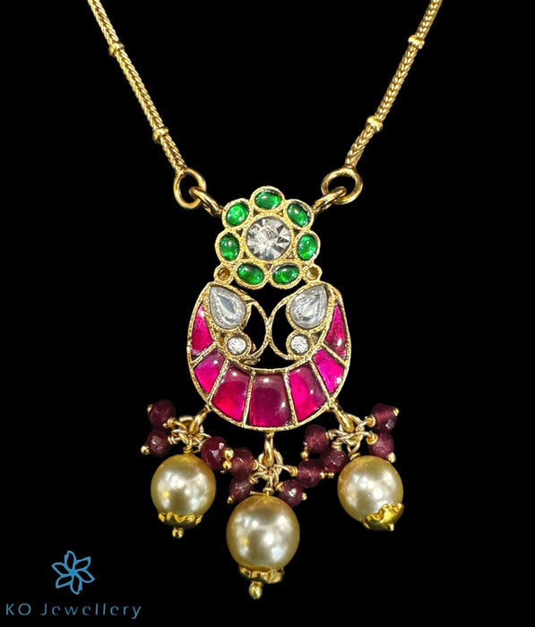 The Bimala Silver Kundan Necklace
