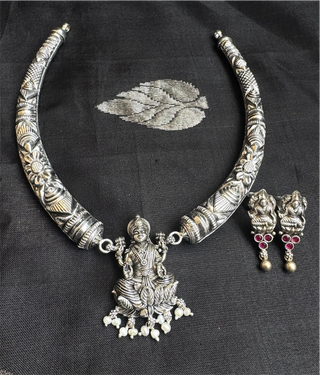 The Shyama Silver Lakshmi Kanti Necklace