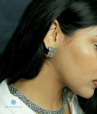 The Showstopper Silver Marcasite Necklace & Earrings