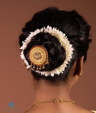 The Mrudula Silver Peacock Bridal Hair Pin