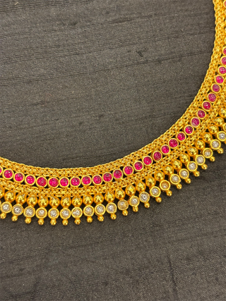 The Samhita Silver Kemp Necklace & Jhumkas