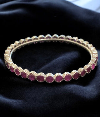 The Tanmaya Silver Kemp Bangle-Single (Oxidised/Size /2.2/2.4/2.6/2.8)