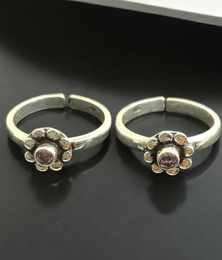 The Desna Silver Gemstone Toe-Rings