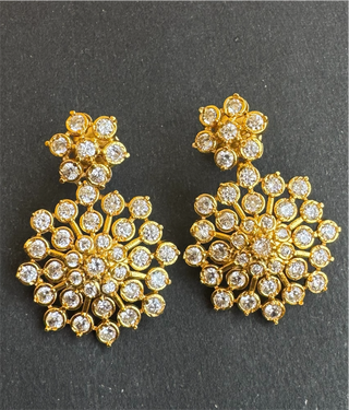 The Isharya Solitaire Diamond Silver Necklace & Earrings