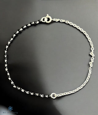 The Tanaya Silver Mangalsutra Bracelet