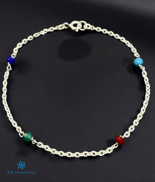 The Ridhhi Silver Gemstone Bracelet