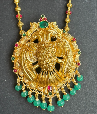 The Saindhavi Silver Gandaberunda Necklace