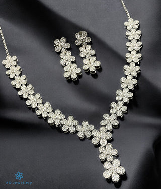 The Kailan Sparkle Silver Necklace & Earrings