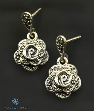 The Vivarna Silver Marcasite Cocktail Earrings