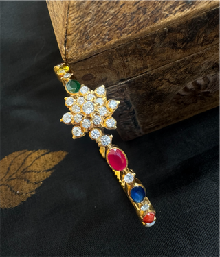 The Shobhana Silver Solitaire Bracelet -Single(Size 2.6)