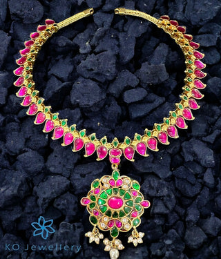 The Dayita Silver Kundan-Jadau Necklace