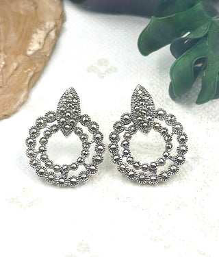 The Silver Marcasite Earrings