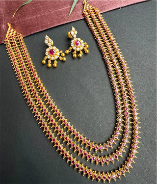 The Tripti Silver Kemp Layered Necklace & Earrings