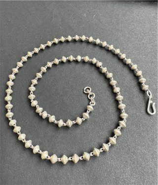 The Suhasini Silver Beads Chain (Oxidised)