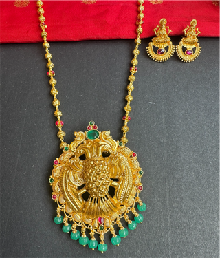 The Saindhavi Silver Gandaberunda Necklace