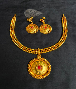 The Vaibhavi Antique Silver Necklace