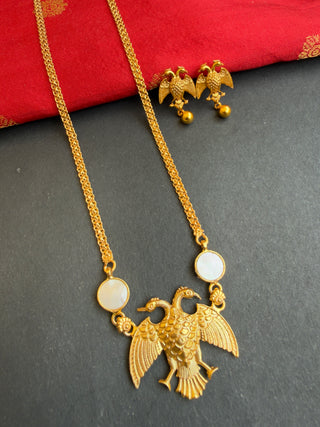 The Srihita Silver Gandaberunda Necklace & Earrings