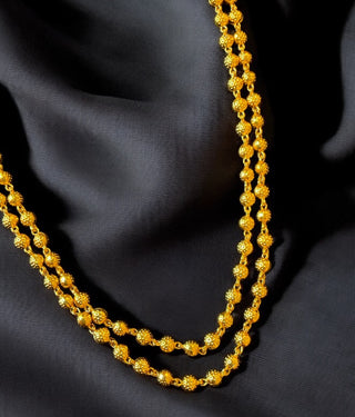 The Eshika Silver Layered Peacock Necklace