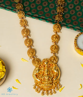 The Devanshi Silver Lakshmi Necklace