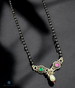 The Brahmi Silver  Necklace/ Mangalsutra