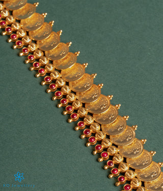 The Classic Laxmi Kasu-malai Long Necklace