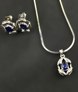 The Leena Silver Pendant Set