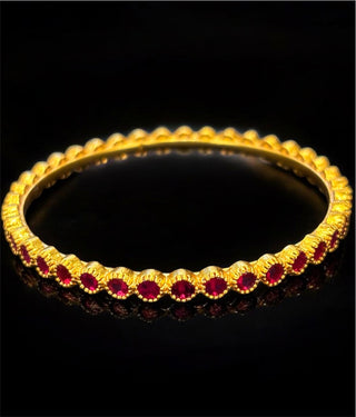 The Tanmaya Silver Kemp Bangle-Single (Oxidised/Size /2.2/2.4/2.6/2.8)