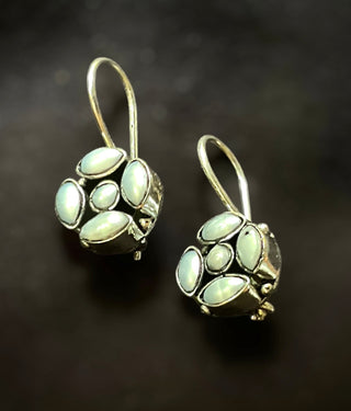 The Omana Silver Gemstone Earrings (Pearl)