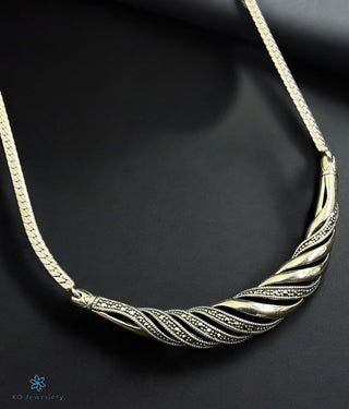 The Effortless Chic Silver Marcasite Necklace