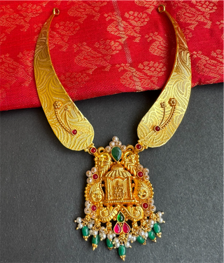 The Mayurasri Silver Lakshmi Kanti Necklace & Earrings