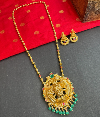 The Saindhavi Silver Gandaberunda Necklace