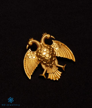 The Dvirupa Gandaberunda Silver Pendant/Brooch (Small)