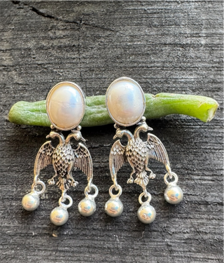 The Dvi-Paksha Silver Gandaberunda Necklace & Earrings