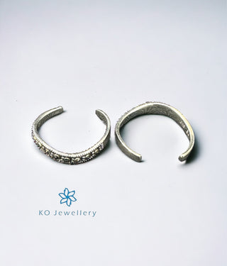 Julius Silver Marcasite Toe-Rings