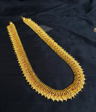 The Aishani Antique Silver Lakshmi Kasumala Coin Necklace/Waistbelt