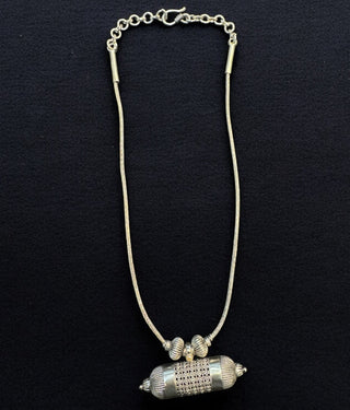 The Tanush Silver Taweez Necklace & Jhumkas