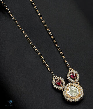 The Kanthi Silver Necklace/ Mangalsutra