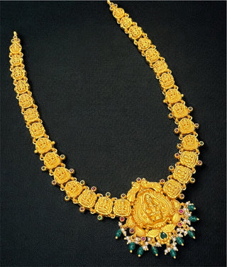 The Suprabha Silver Lakshmi Nakshi Necklace & Earrings