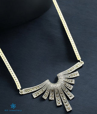 The Tyra Silver Marcasite Necklace