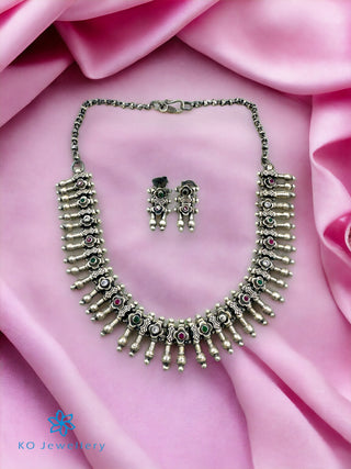 The Jayant Silver Necklace & Earrings