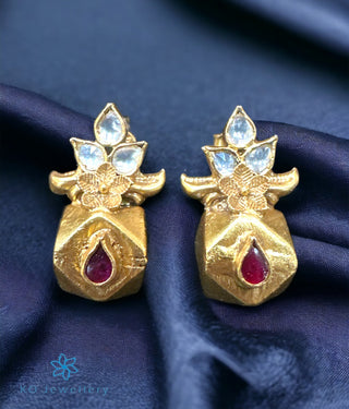 The Silver Kundan Earrings