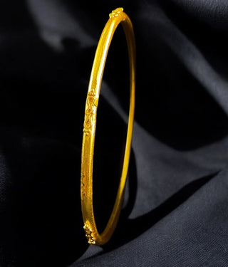 The Aham Silver Plain Bangle -Single (Size /2.2/2.4/2.6/2.8)