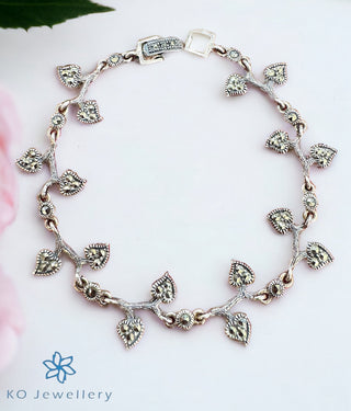 The Leafe Sparkle Silver Marcasite Bracelet