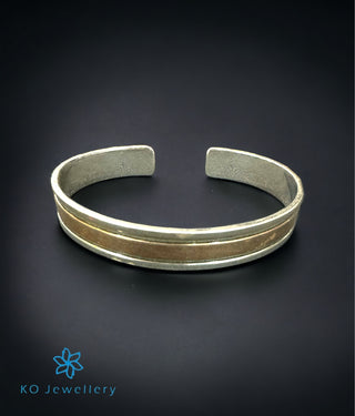 The Stripe Silver Open Bracelet