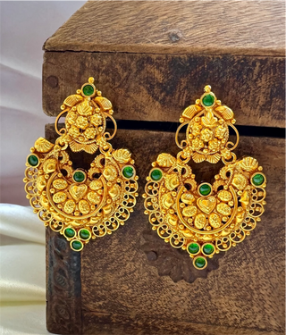 The Charvi Silver Chandbali Earrings