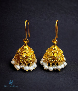 The Isha Silver Hook Jhumka