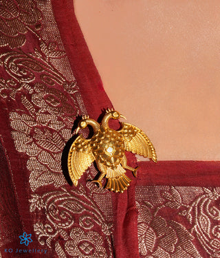 The Dvirupa Gandaberunda Silver Pendant/Brooch (Small)