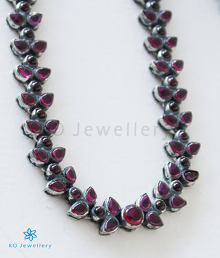 The Aroha Silver Kempu Necklace (Oxidised)