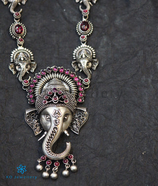 The Gajakarna Silver Ganesha Necklace