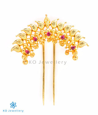 Vintage temple jewellery bridal hair pin